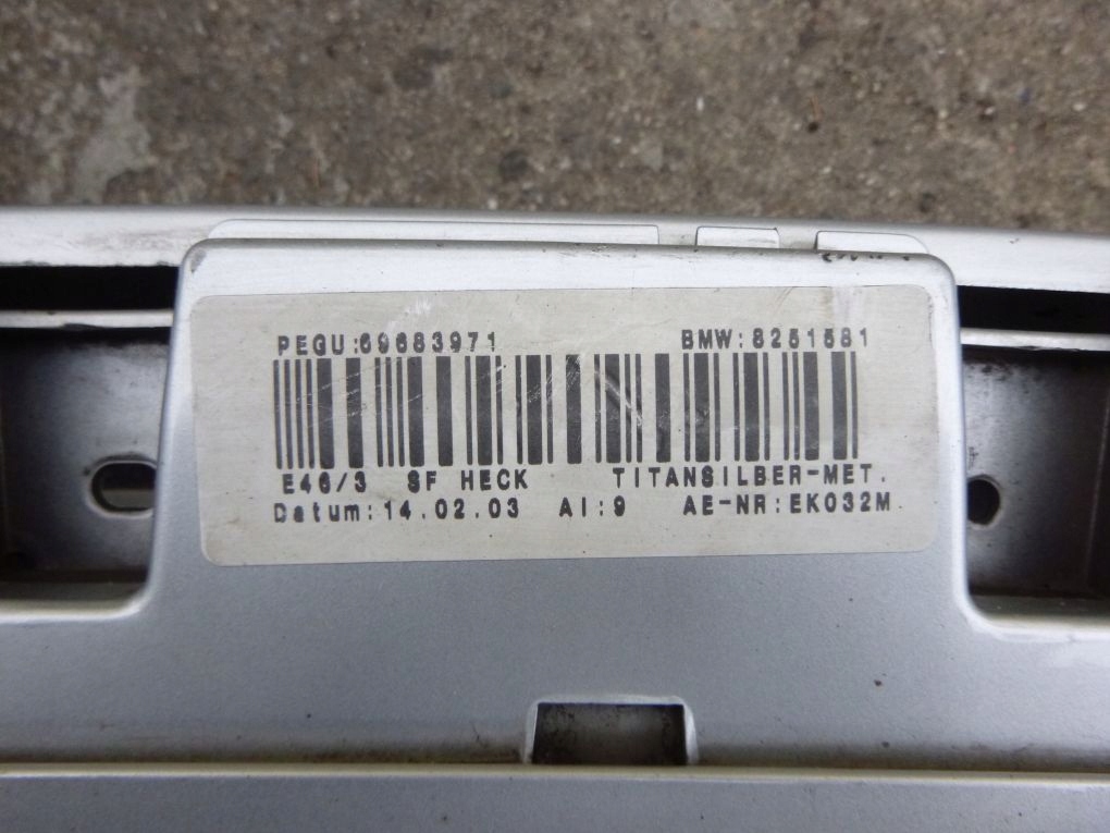 BMW 3 E46 KOMBI 1998-2004 bumper rear