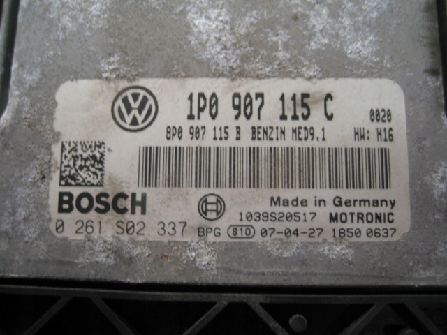 CUPRA II 2,0 TFSI BWJ control unit of the engine 1P0907115C