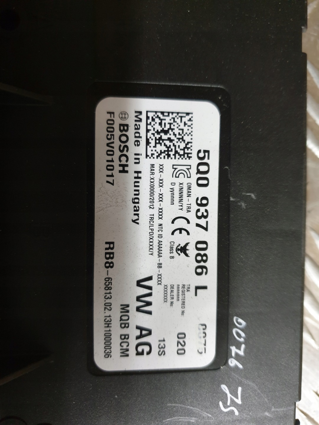 modulo Bordnetz VW AG 5Q0 937 086 L ZasilanieXsenon