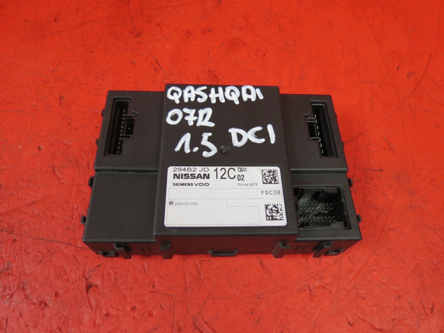 NISSAN QASHQAI J10 UNITÉ COMMANDE CONFORT 284B2JD12C
