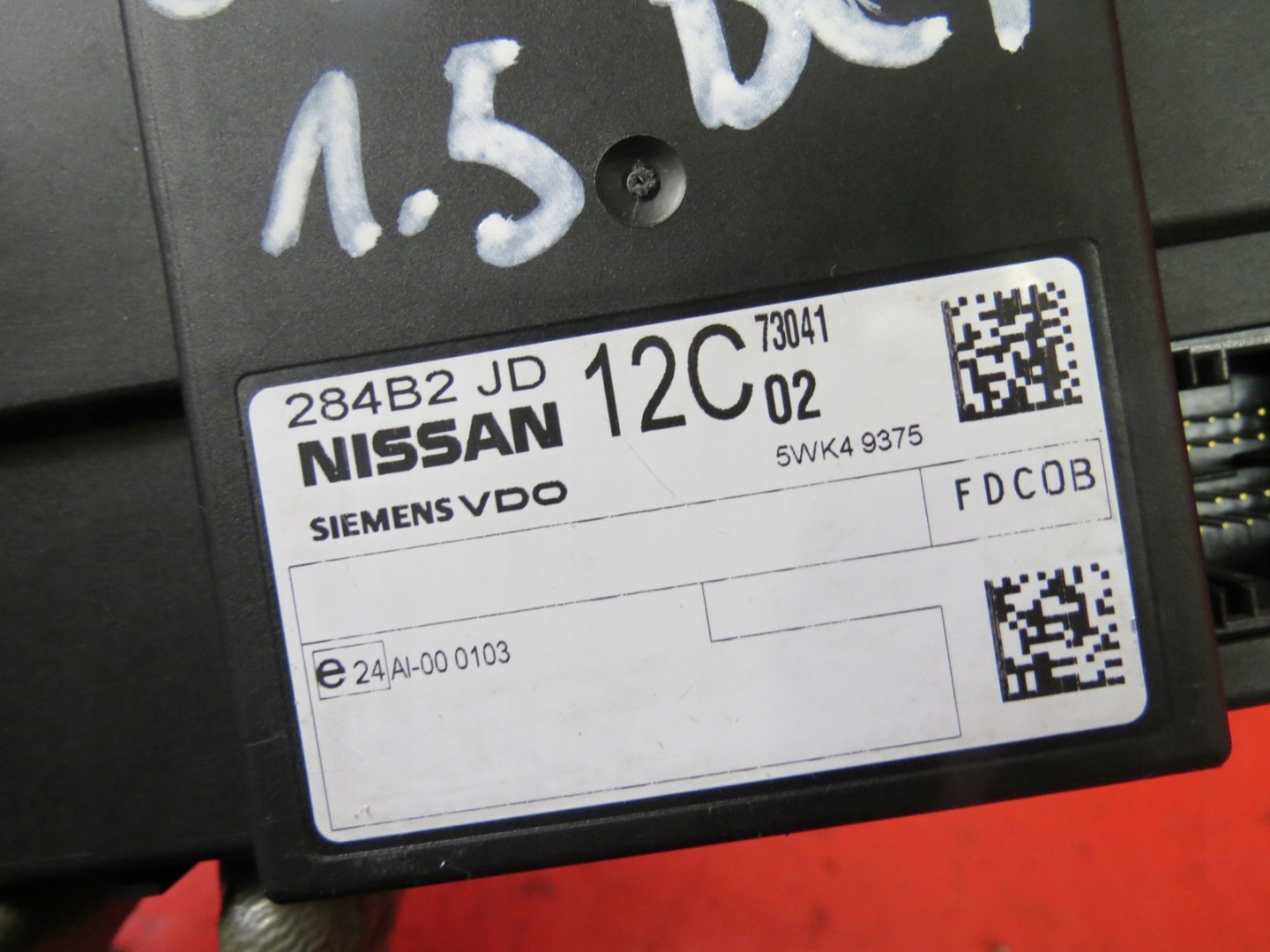 NISSAN QASHQAI J10 UNITÉ COMMANDE CONFORT 284B2JD12C