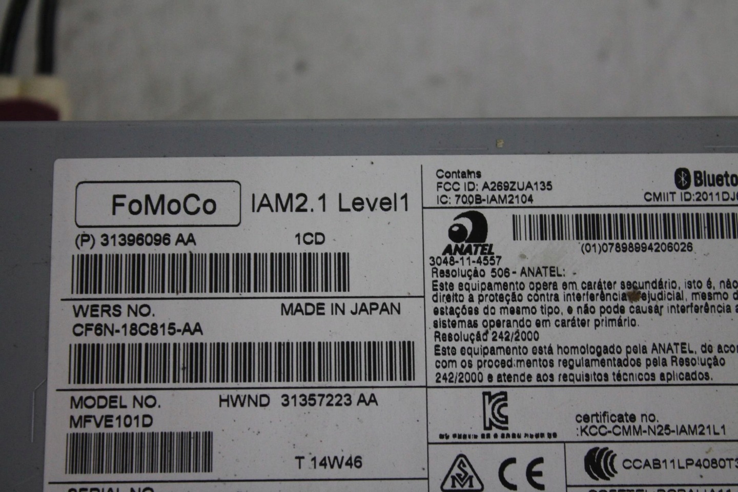 RADIO CD ODTWARZACZ 31396096 VOLVO V40 12