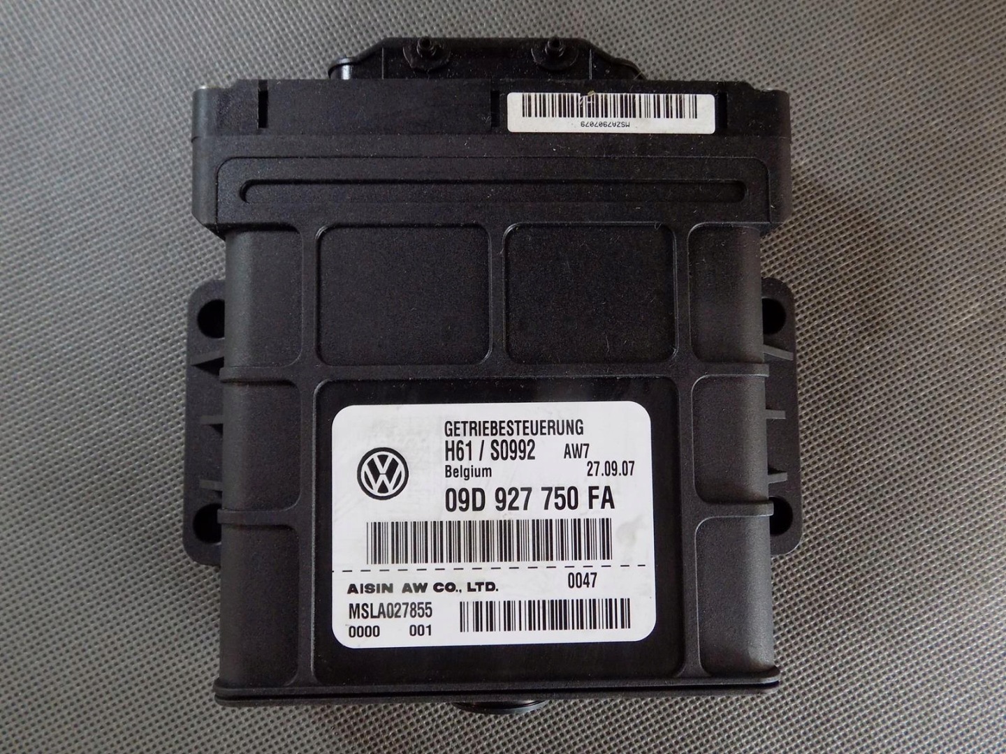 VW TOUAREG Bedienteil Getriebe getriebe 09D927750FA