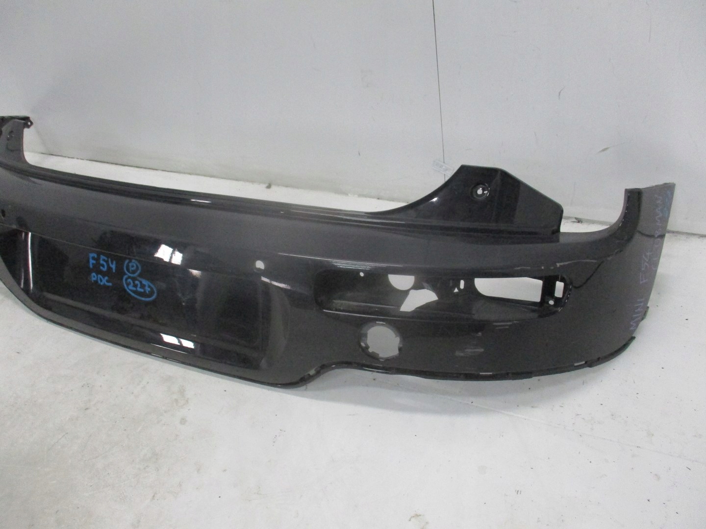 bumper MINI F54 unprotected upper part rear rear part