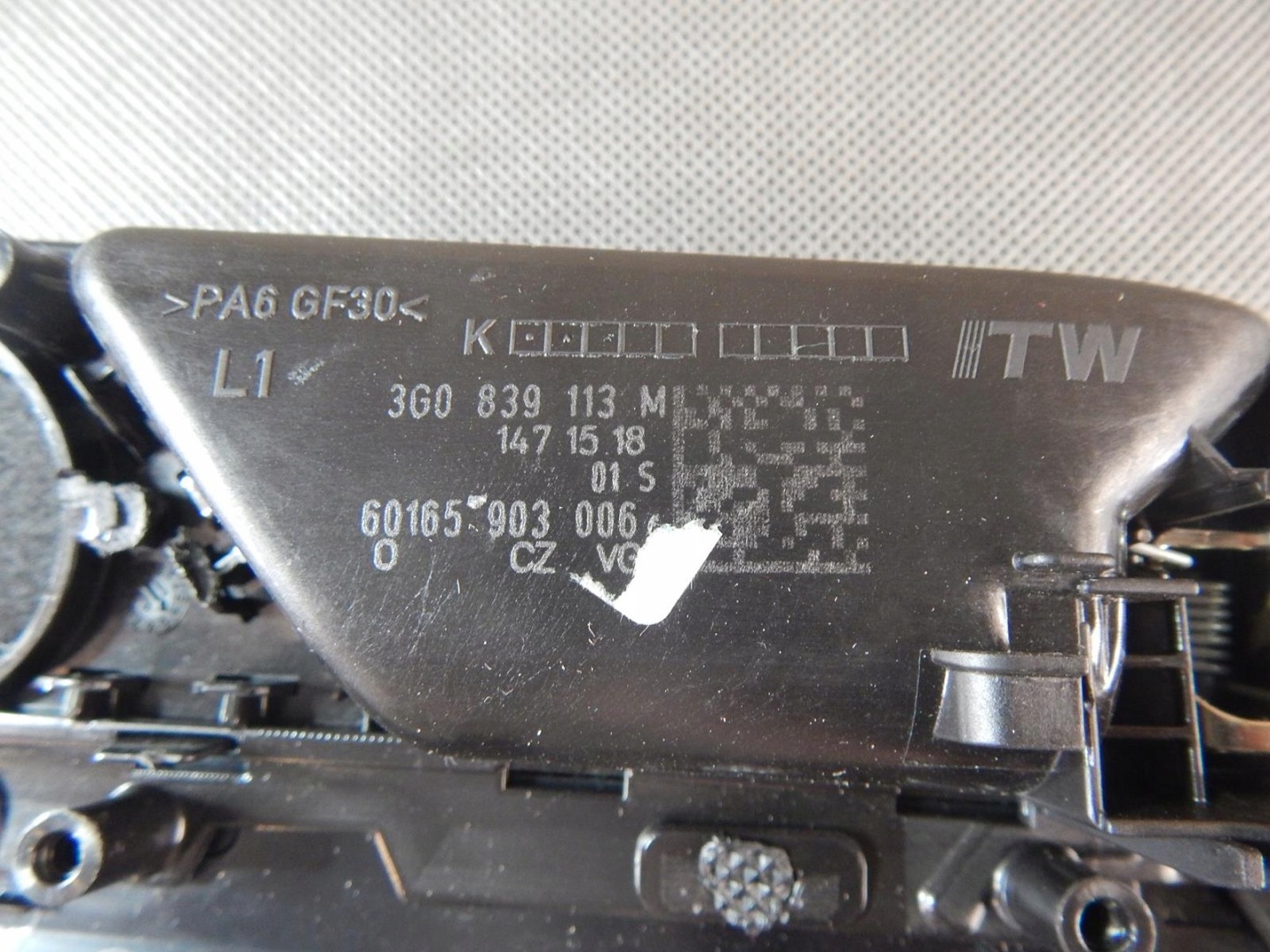 VW PASSAT decorative trim door left rear part 3G0867449