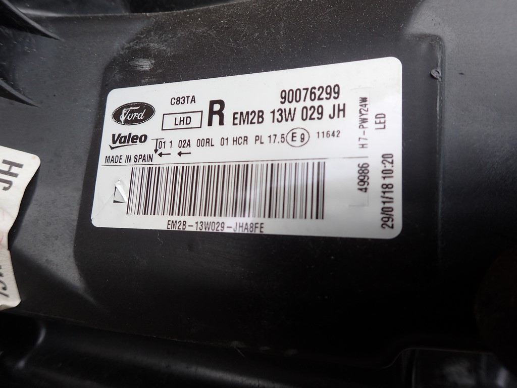 light right FORD S MAX MK2 GALAXY MK4 LED 2015