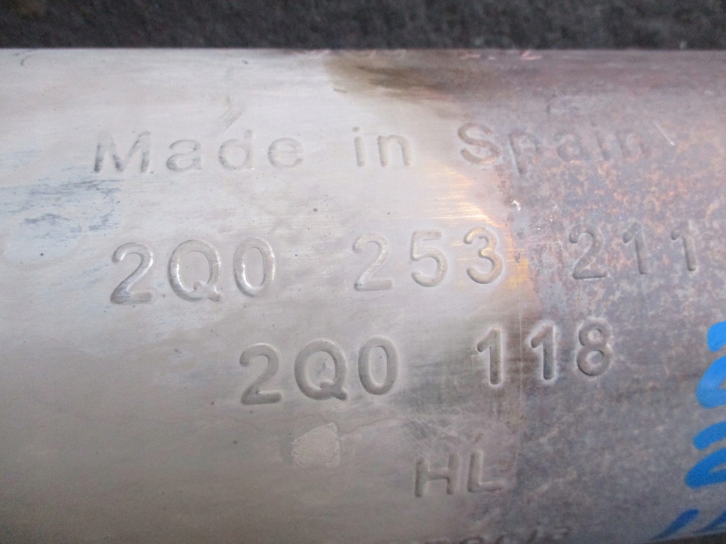 muffler, exhaust SEAT IBIZA 5 2Q0253611M