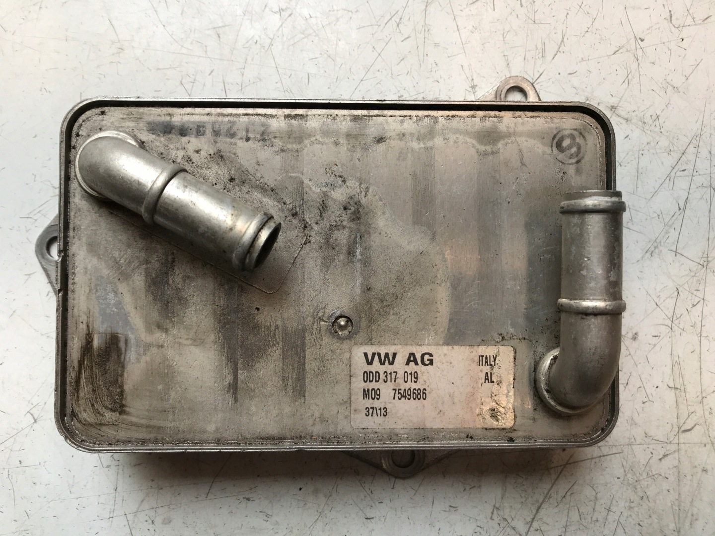 VW AUDI oil cooler gearboxes ODD317019 7R50