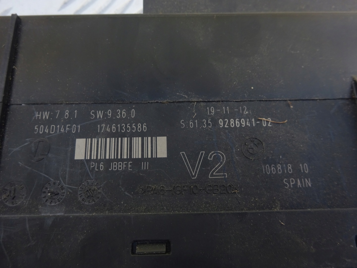 BMW JUNICTIONBOX JBBFE MODULE KOMFOTRU 61359286941