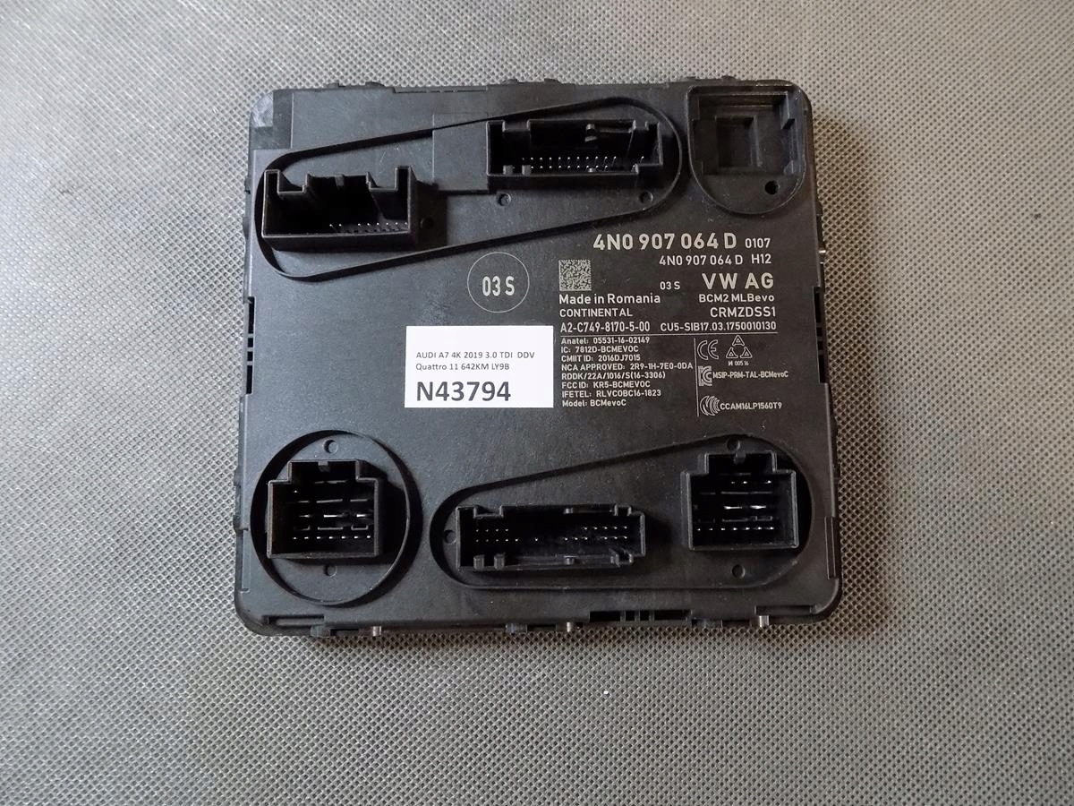 AUDI A7 4K comfort control unit BCM 4N0907064D