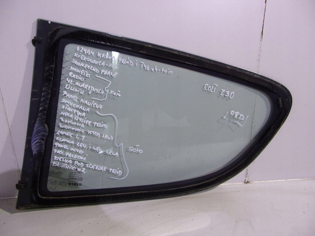 Mitsubishi Colt Z30 3D window bodywork right rear part