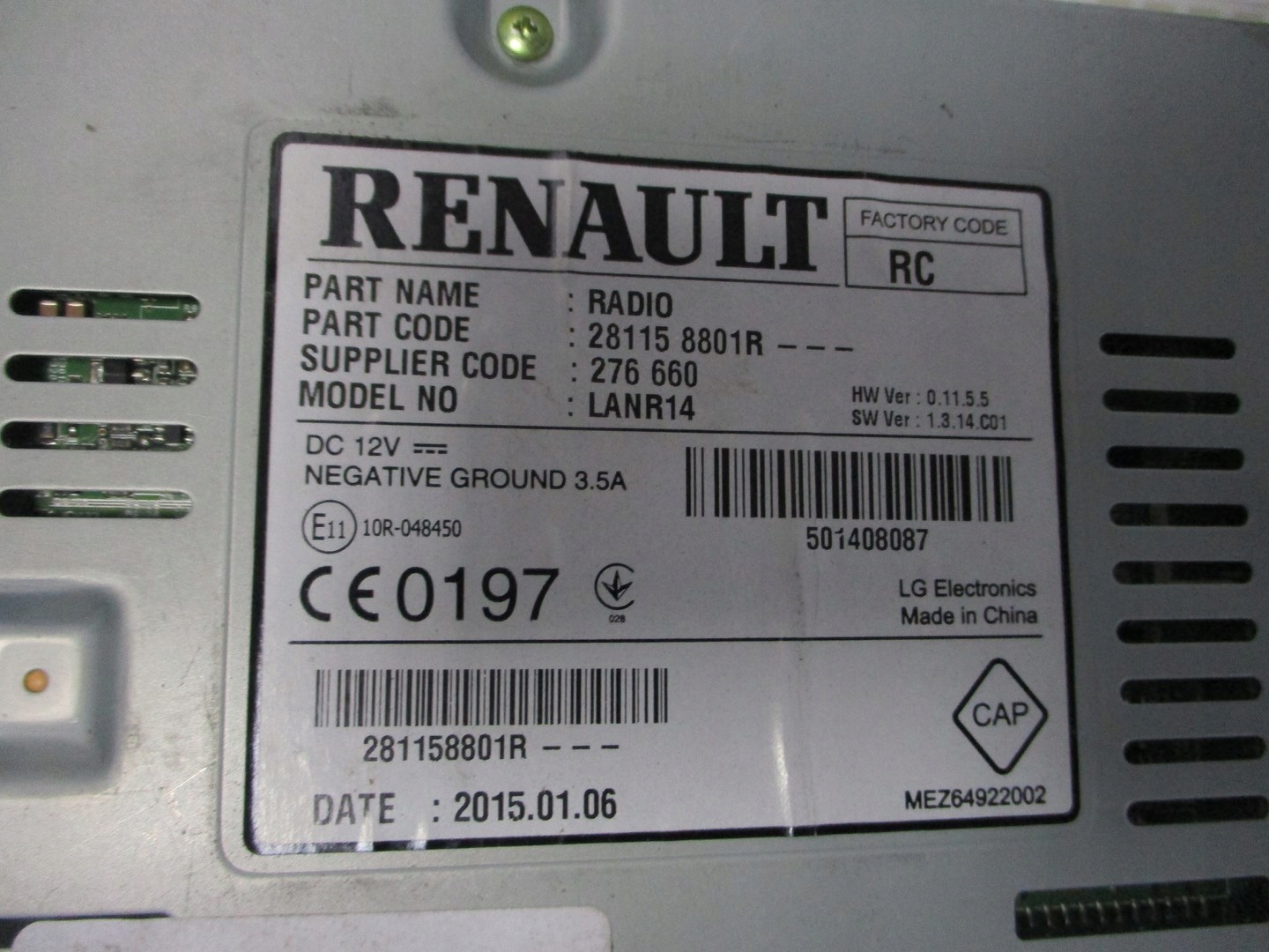 Module Radia RENAULT ESPACE TALISMAN 281158801R
