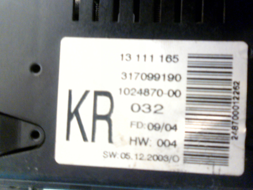Display ASTRA H ZAFIRA B KR 13111165