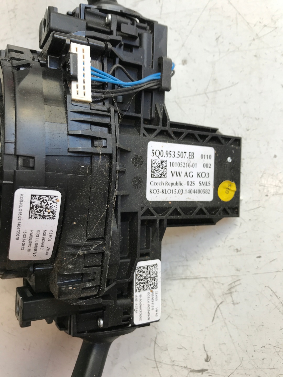 control switch ring VW GOLF VII 5Q0953507EB