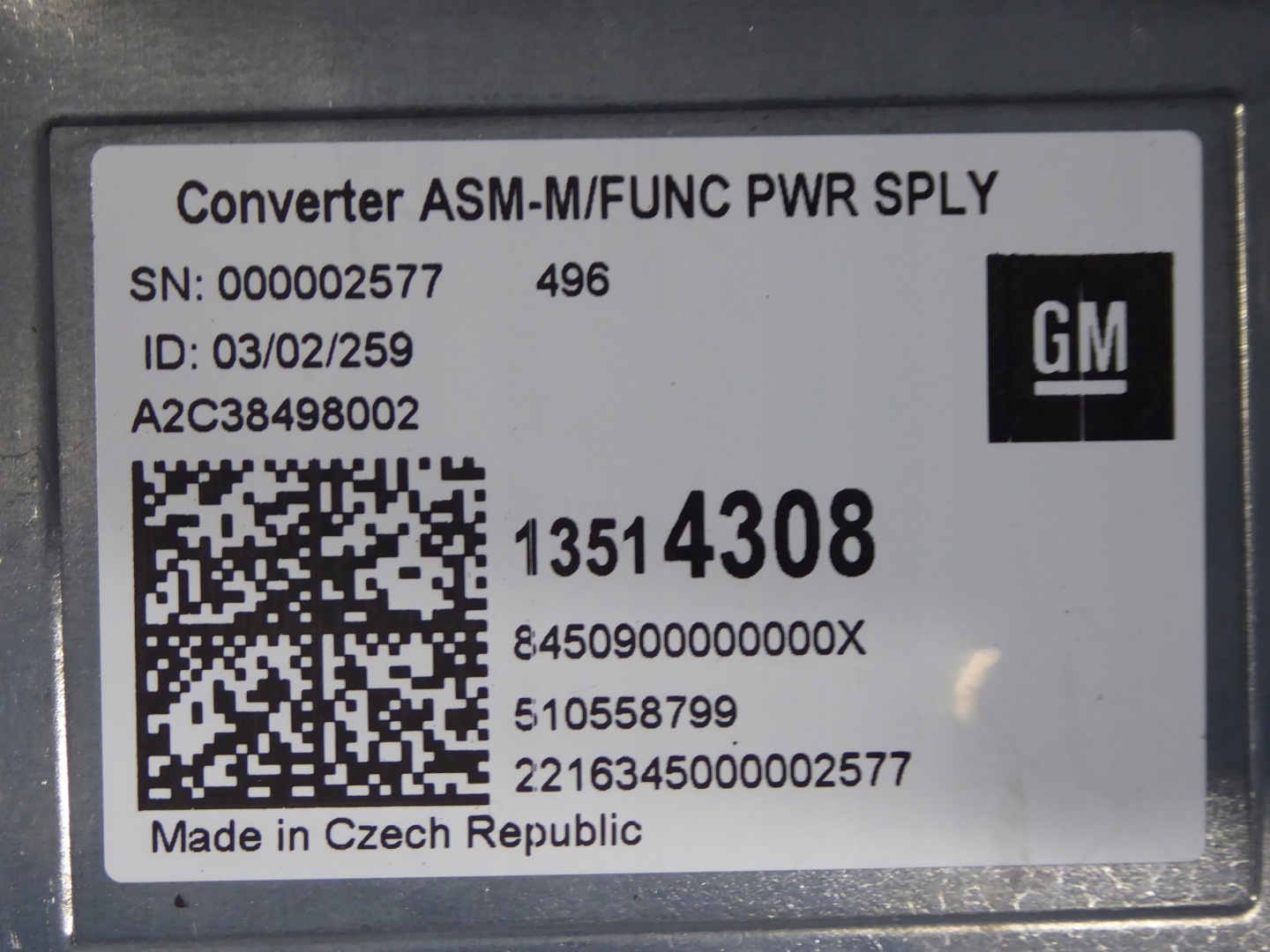 module KEYLESS 13514308 OPEL ASTRA K V
