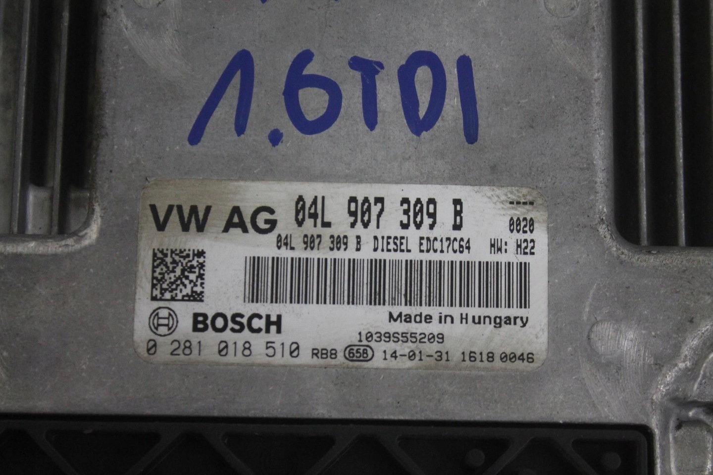 control unit of the engine 04L907309B OCTAVIA III 1.6 TDI