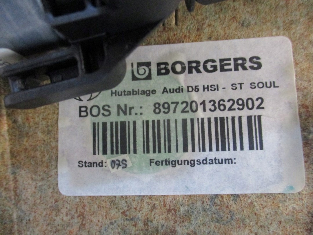 blinds boot AUDI A8 4N0 4N0863412