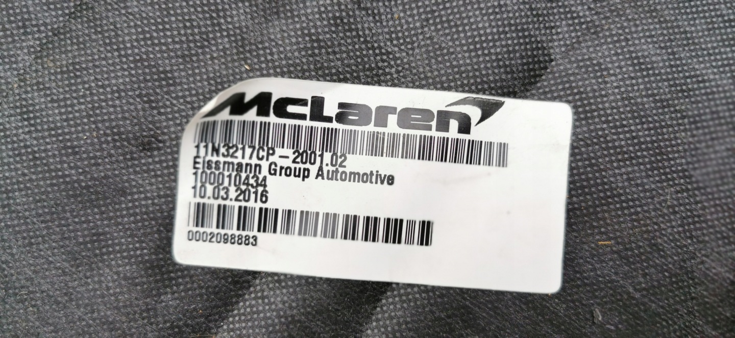 PANEL COUVERTURE TABLIER MOTEUR MCLAREN 570S