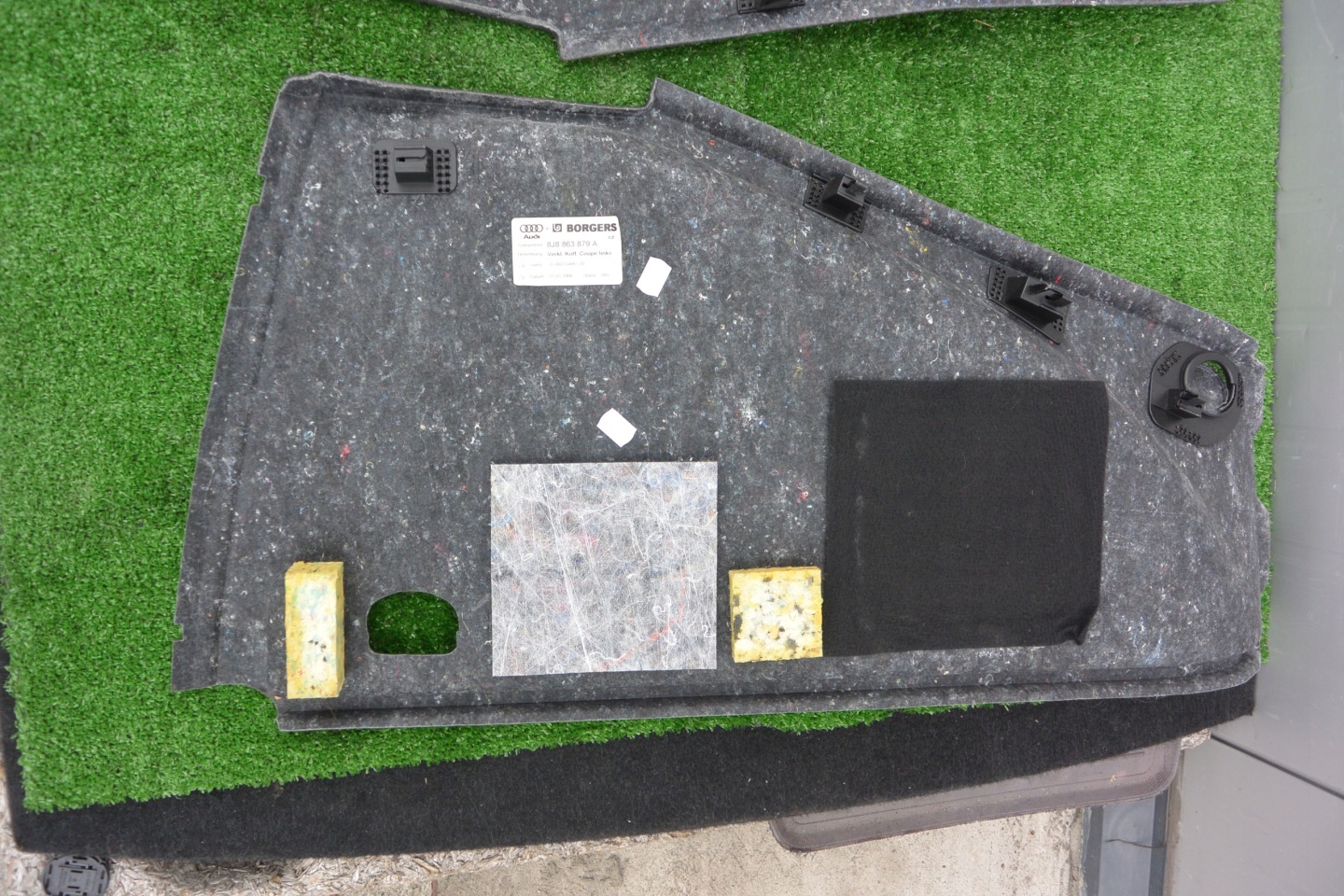 boot upholstery TEPICERKA AUDI TT 8J KOMPLET
