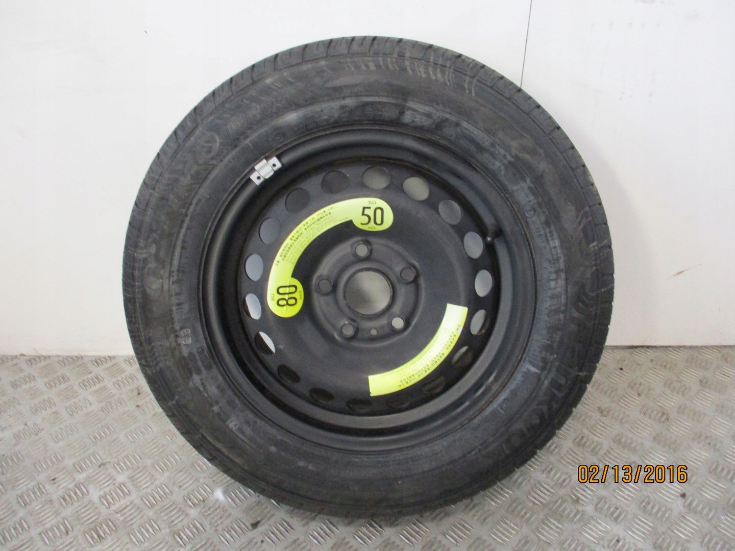 wheel disc tyre 5Q0 R16 7,5 MM spare tyre