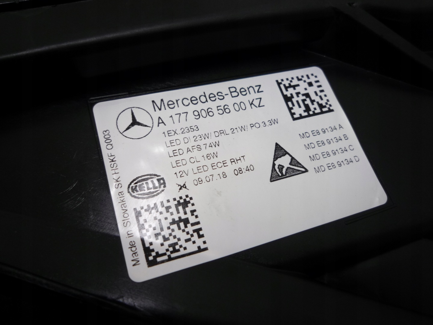 lights Mercedes A Klasa W177 Full Led Multibeam LED