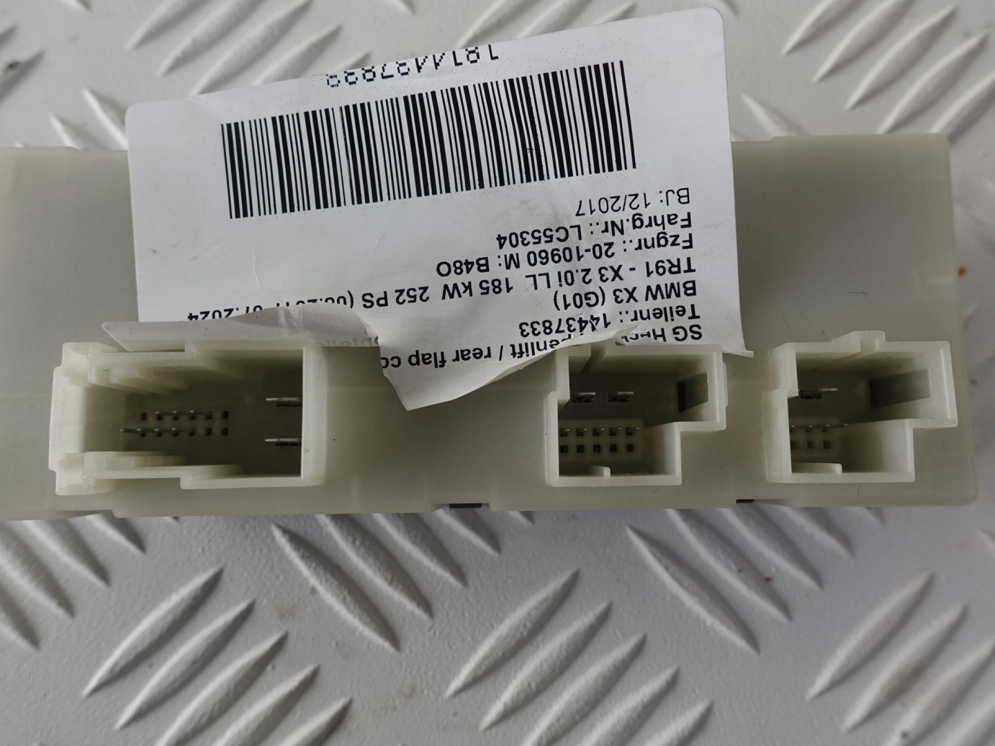 1 3 5 7 8 X3 X4 X6 module electrical bonnet rear part