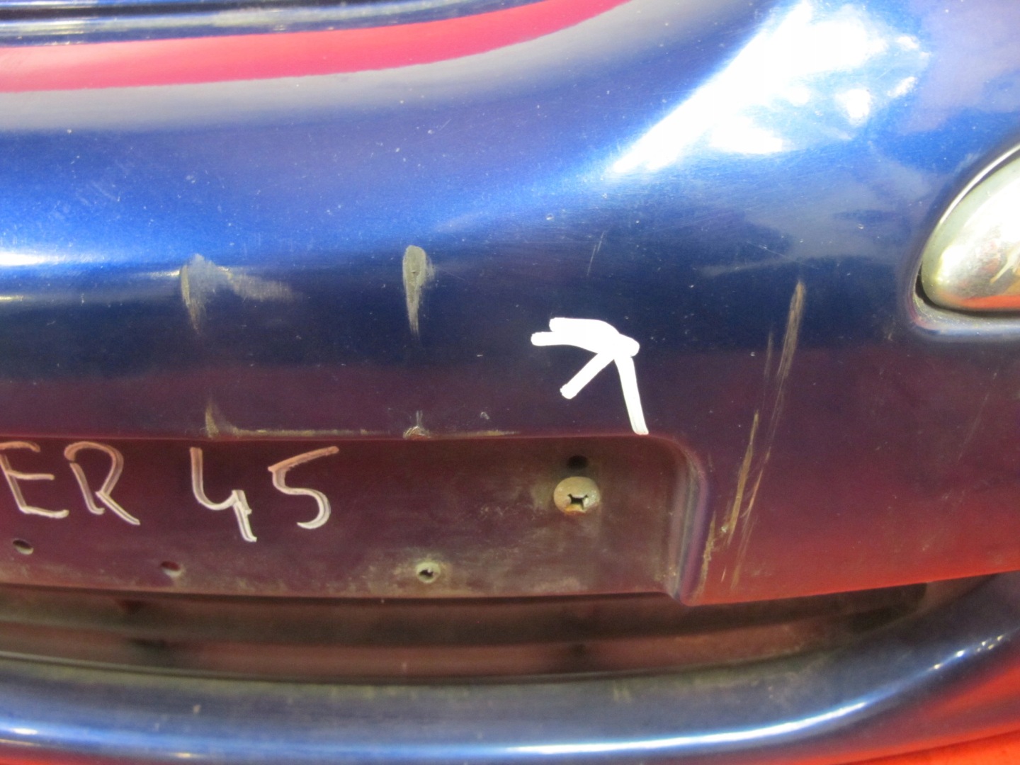ROVER 45 99- bumper front front graphitic JRJ