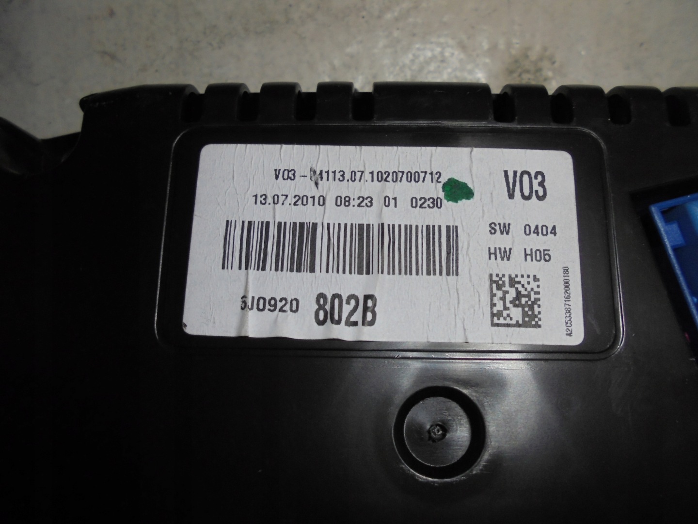 SEAT IBIZA 6J FR 1.4 TSI DIALS DIALS 6J0920802B