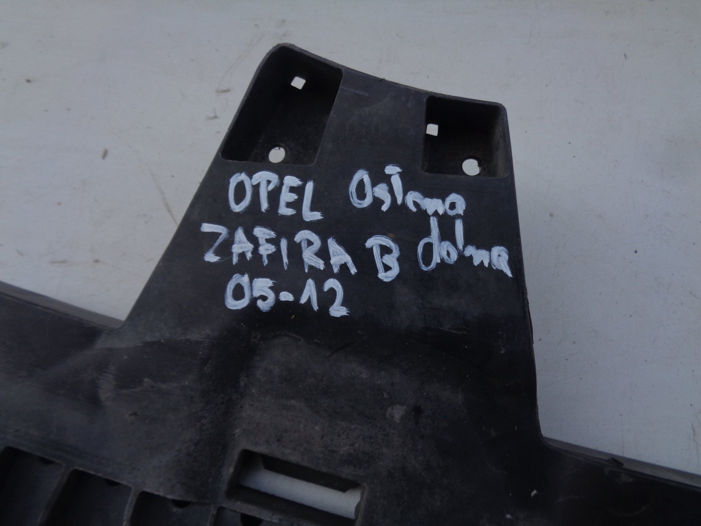 cover below engine bumper lower OPEL ZAFIRA B 05