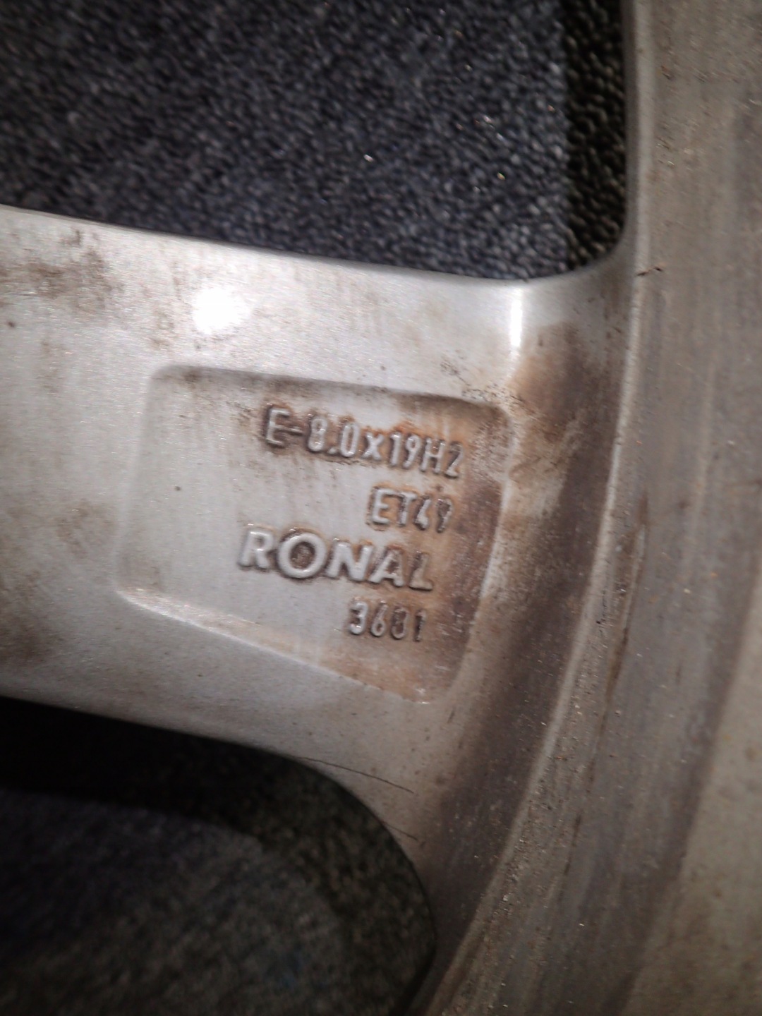 disc aluminium A3 8V 5X112 19" 8J ET49