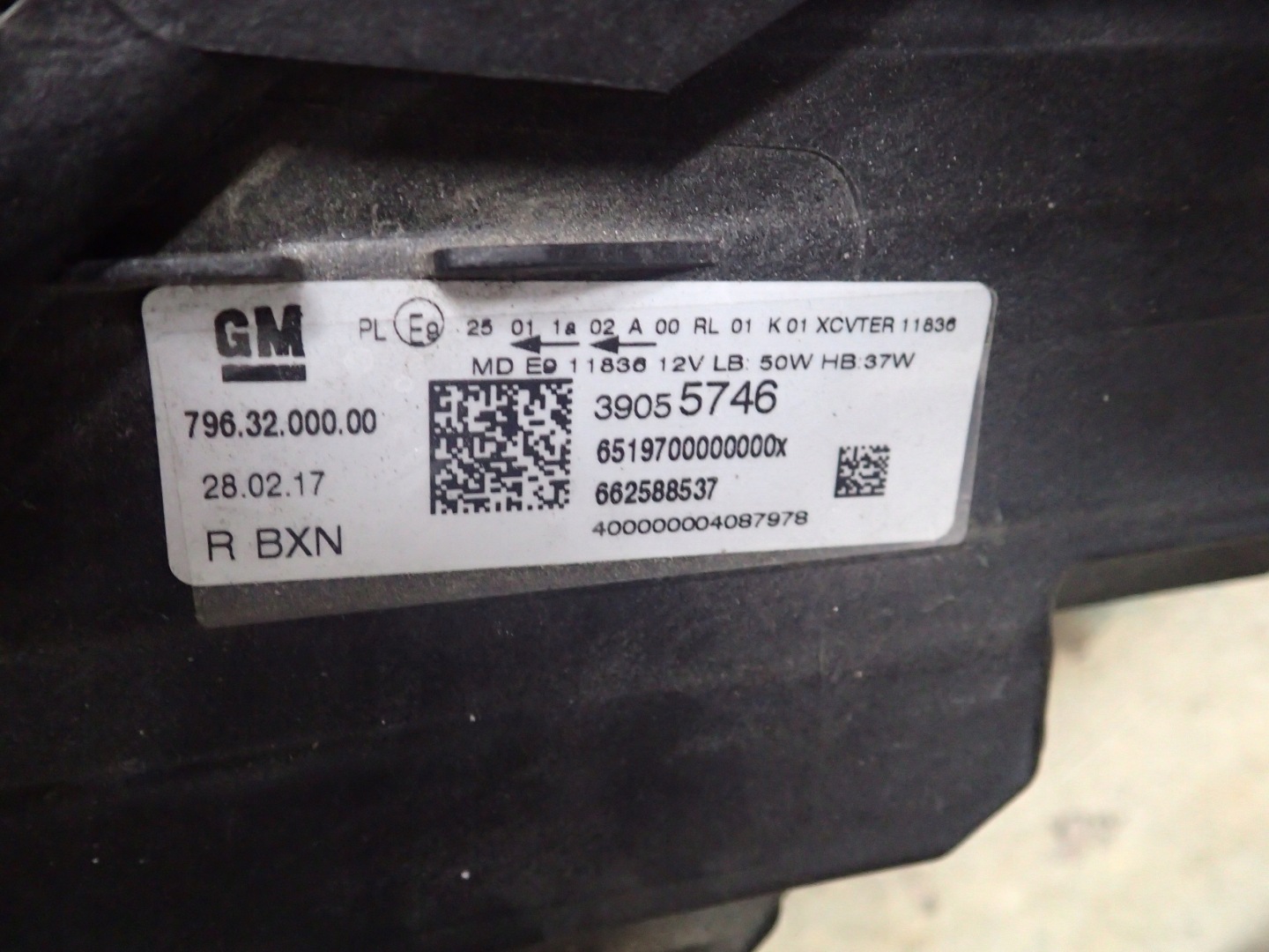 light front right OPEL ASTRA K 5 V FULL LED