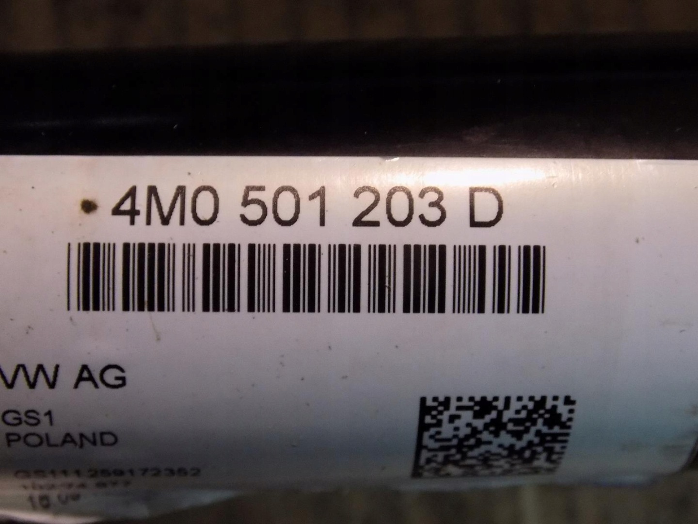VW TOUAREG III semi-axis rear part 4M0501203D