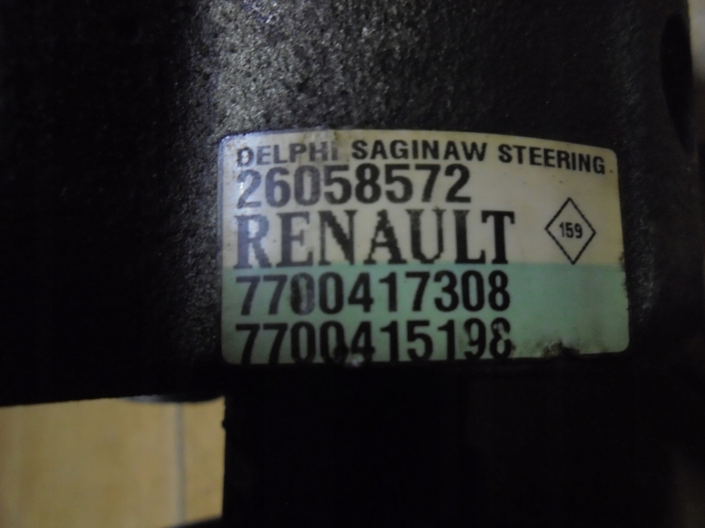 servo pump RENAULT SCENIC 1.9 TDI 26058572 RENAULT