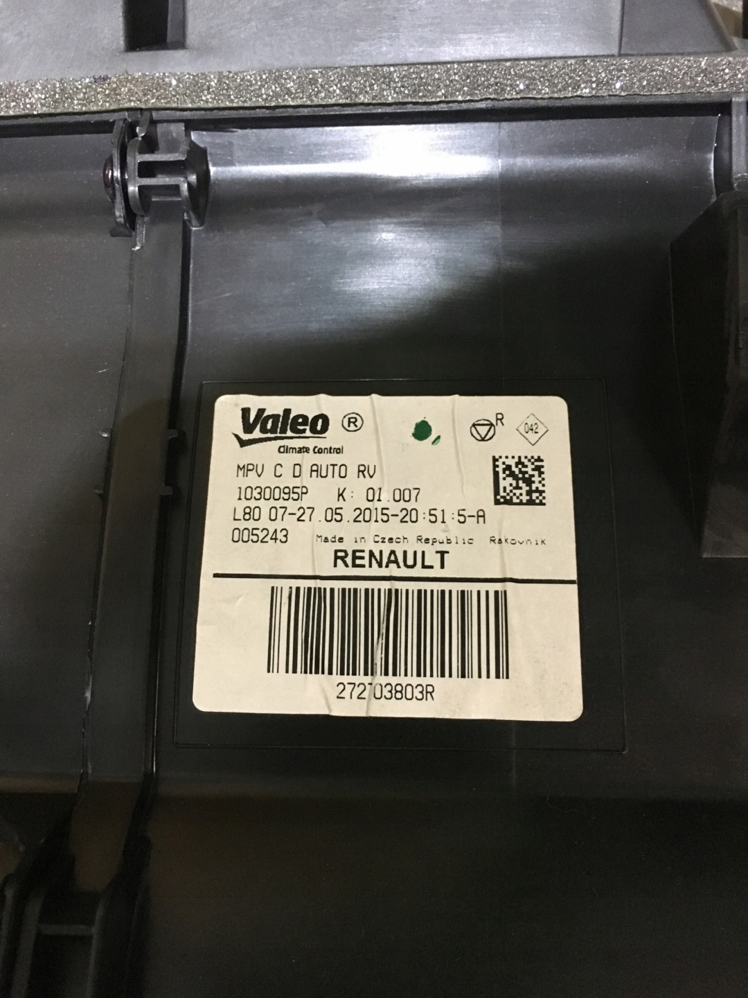 HEATER HEATING RENAULT ESPACE V 272703803R