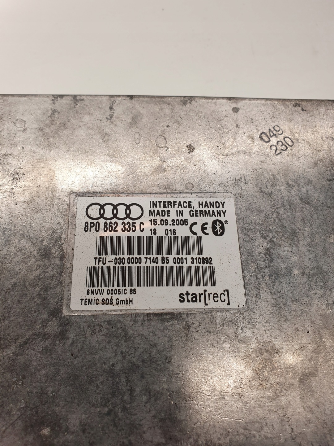 module BLUETOOTH TELEFONU AUDI A3 A4 A6 8P0862335C