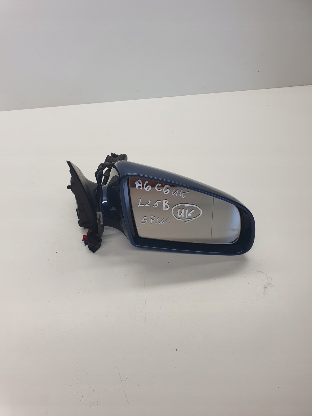 mirror exterior right AUDI A6 C6 LZ5B 5PIN UK