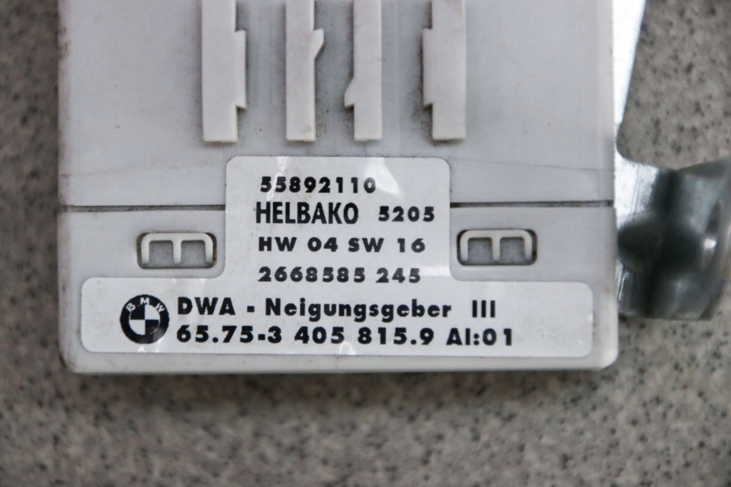 BMW X3 E83 modul Sensor PRZECHYLU HELBAKO 3405815