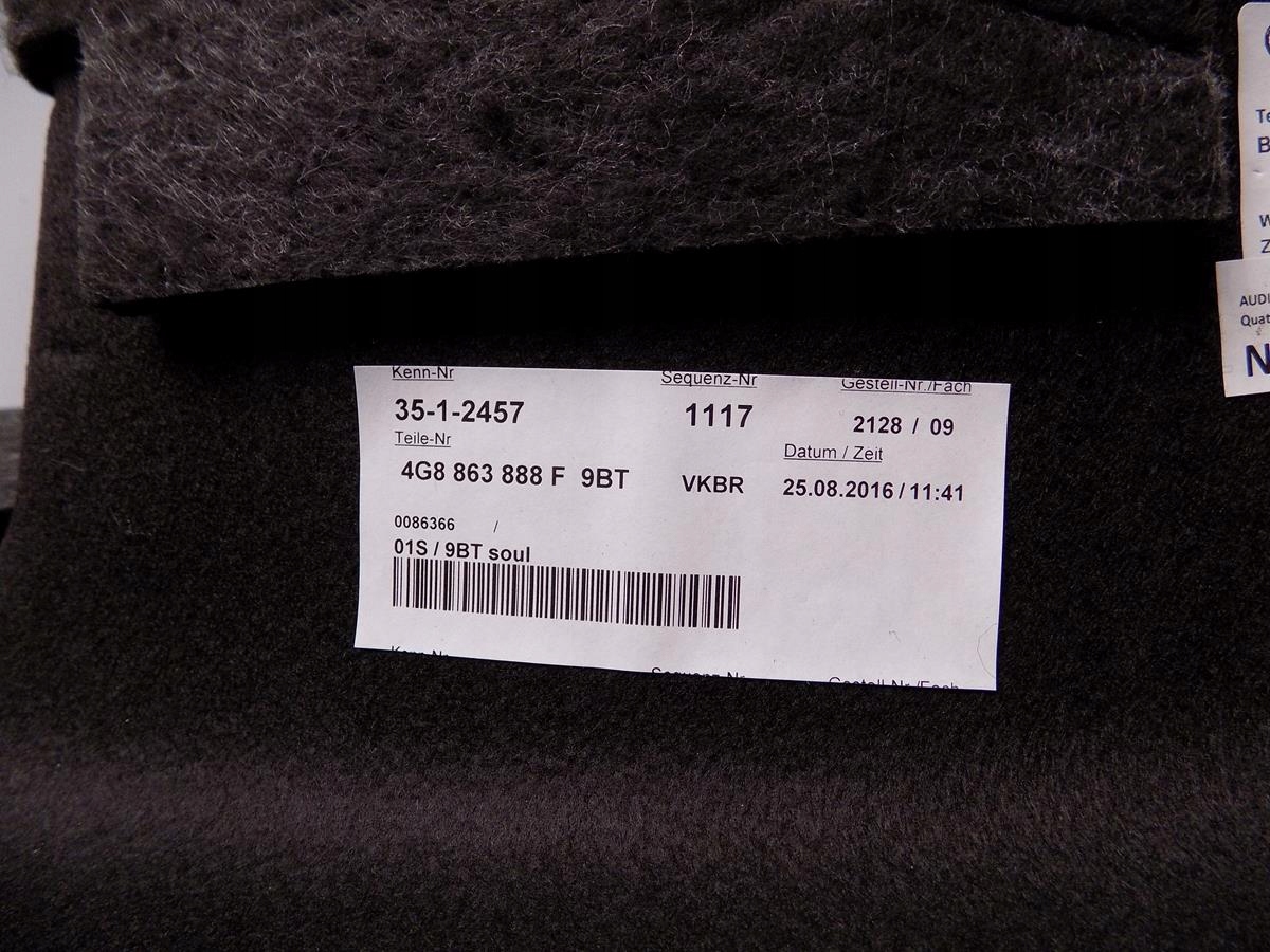 AUDI A7 4G boot upholstery right 4G886388F