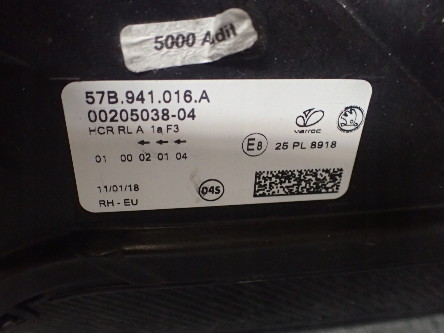 LIGHT FRONT RIGHT SKODA KAROQ 57B941016A