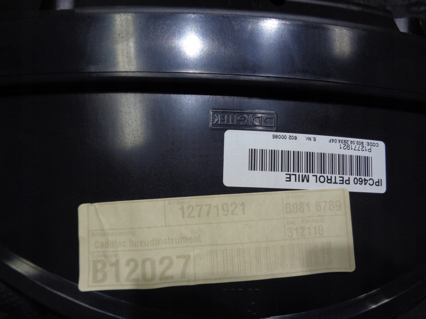 dials 12771921 2.8 T Z28NET CADILLAC BLS