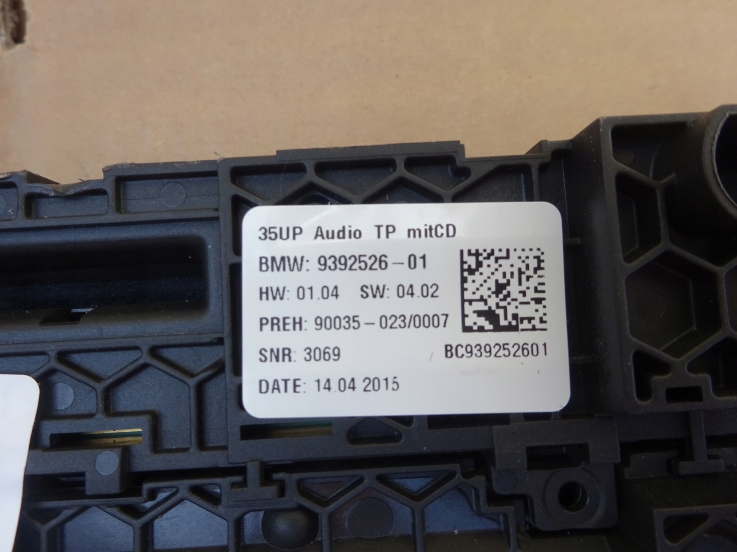 BMW G11 G12 UNITE COMMANDE CLIMA RADIA 9392526