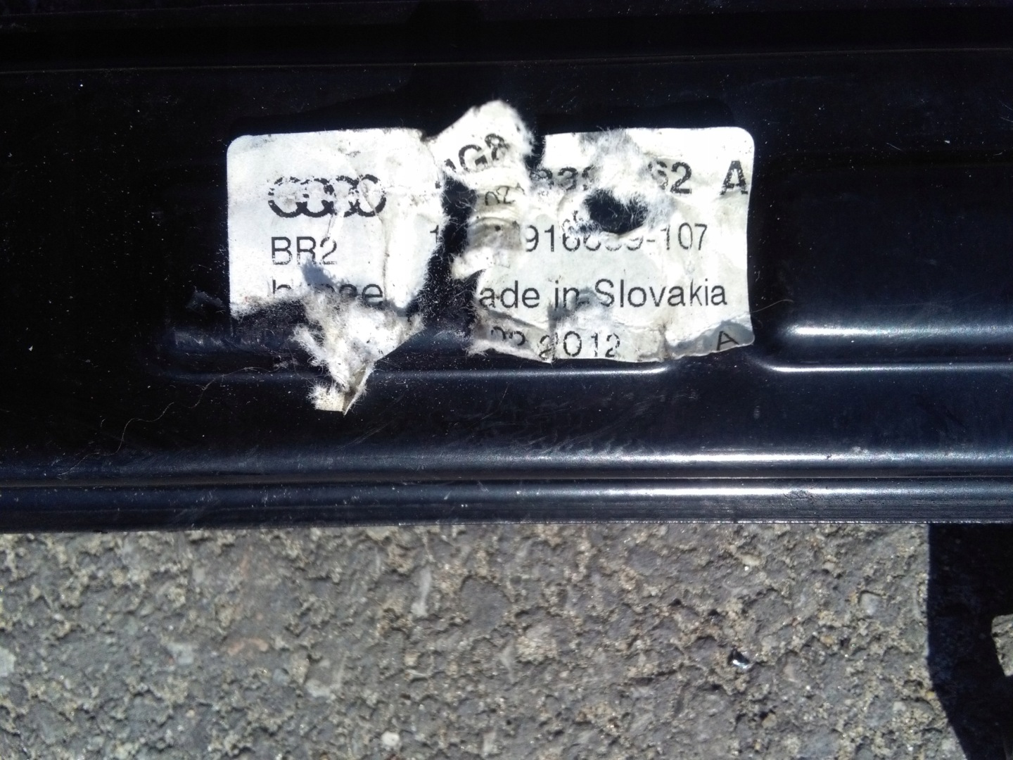 window regulator mechanism right rear part rear AUDI A7 and 4G8 OE