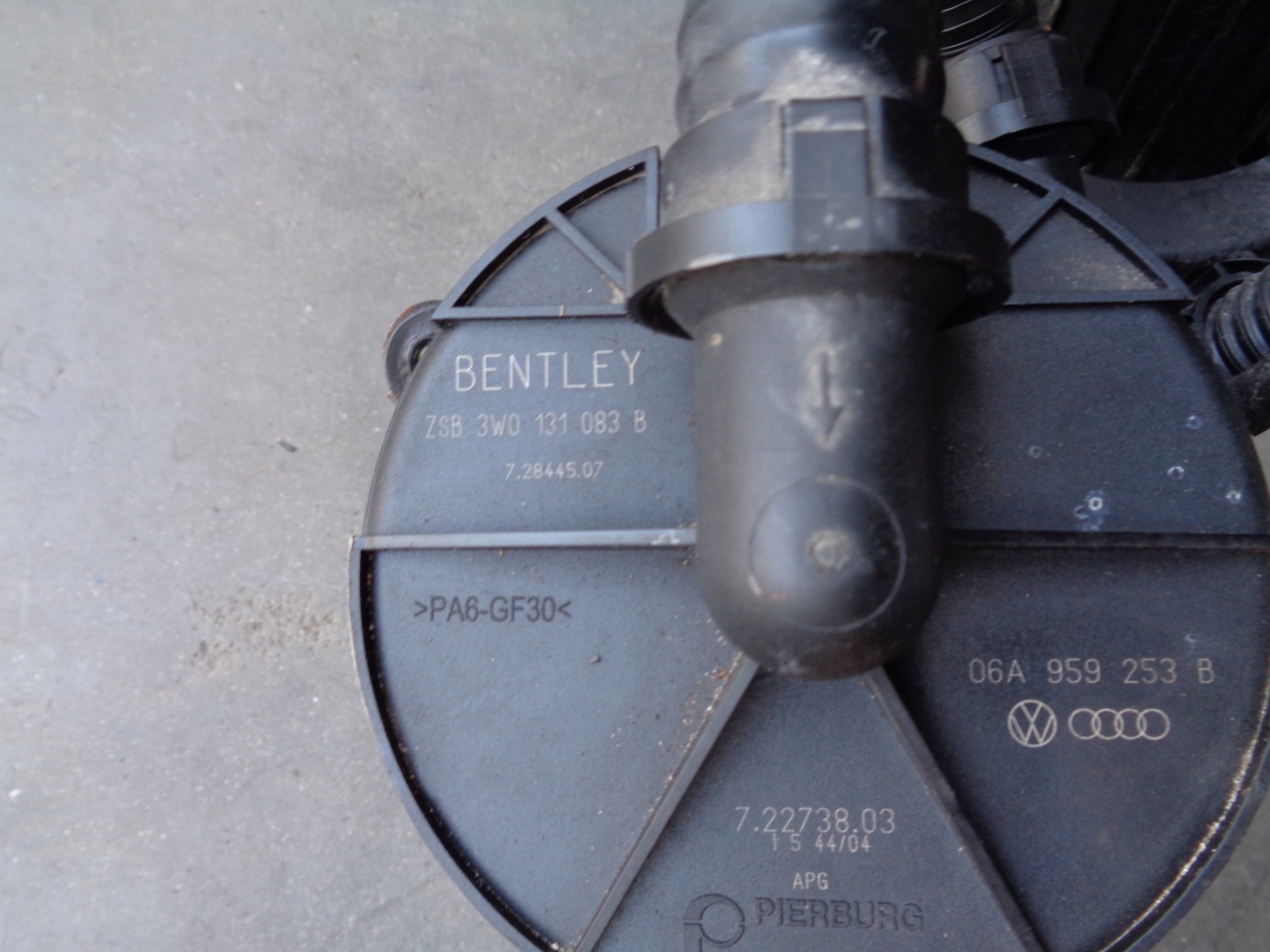 Pumpe luft WTORNEGO BENTLEY CONTINENTAL GT