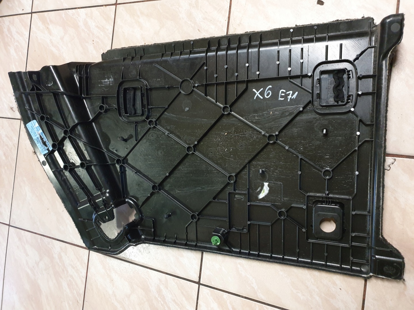 cover boot upholstery left BMW X6 E71 OE EU