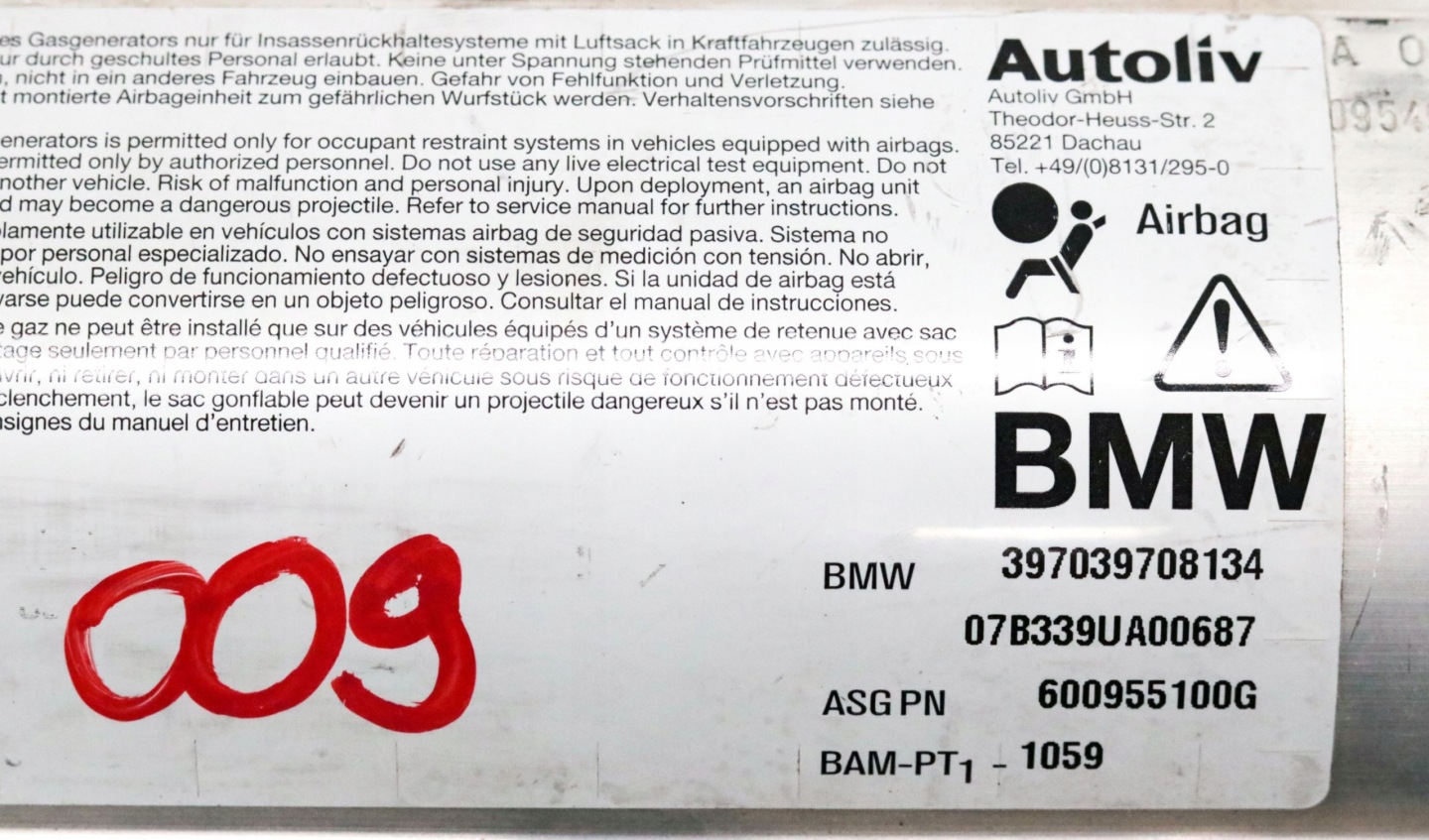 BMW E60 E61 airbag POWIETRZNA passeggeri airbag