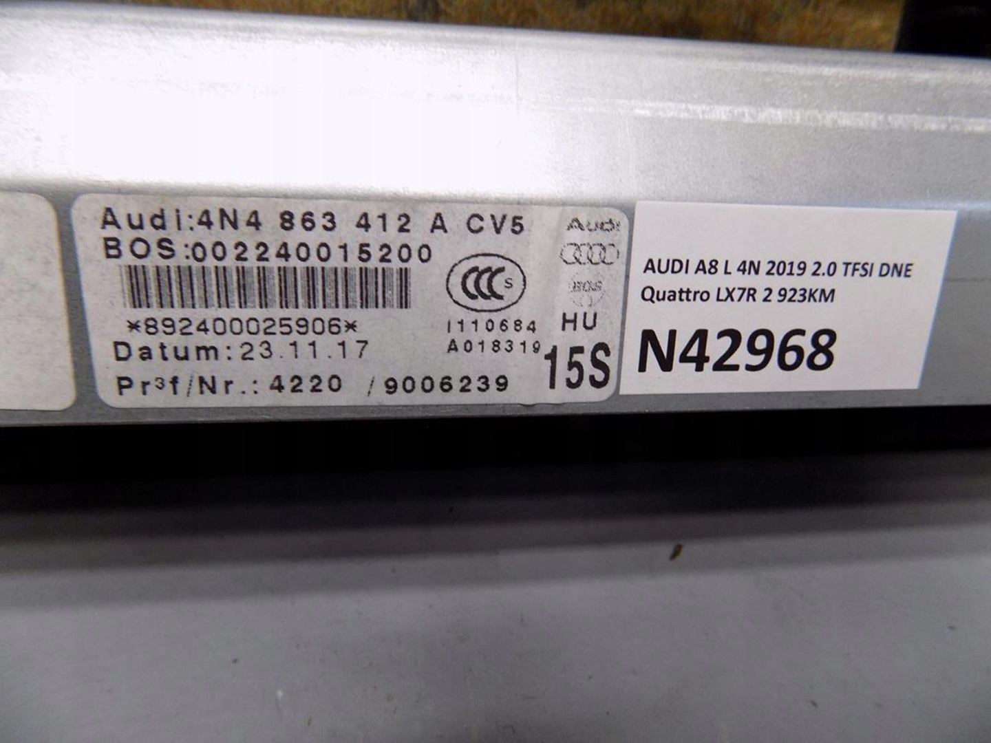 AUDI A8 4N D5 blinds electrical 4N4863412A
