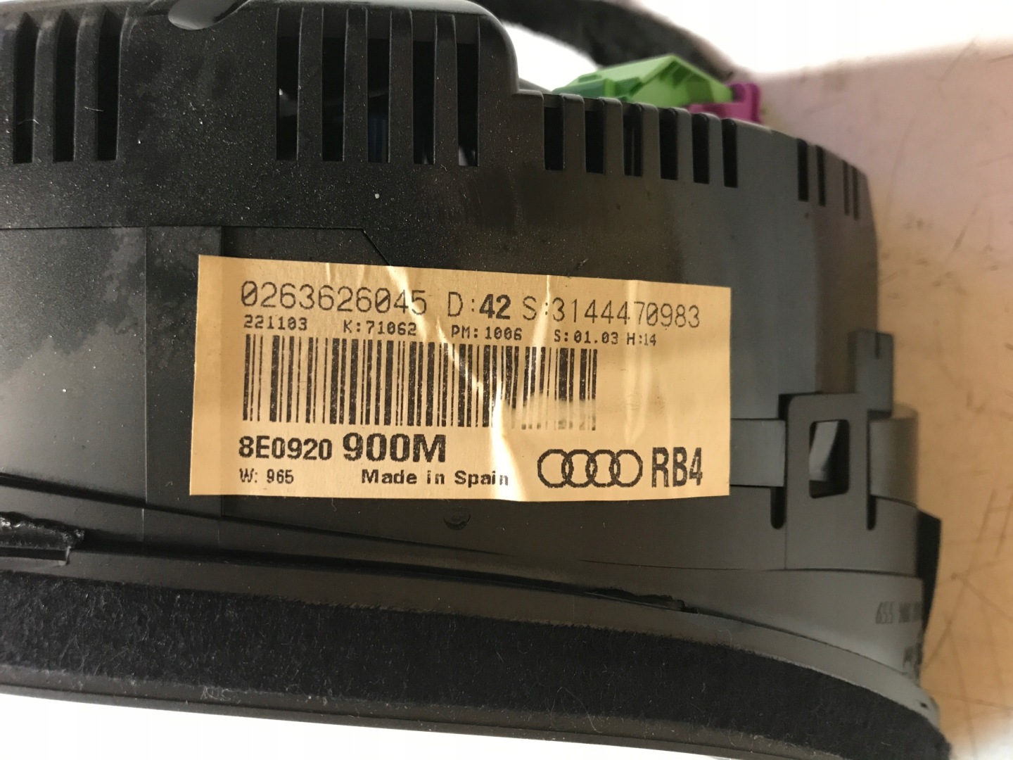 AUDI A4 B6 dials dials 8E0920900M EUROPA