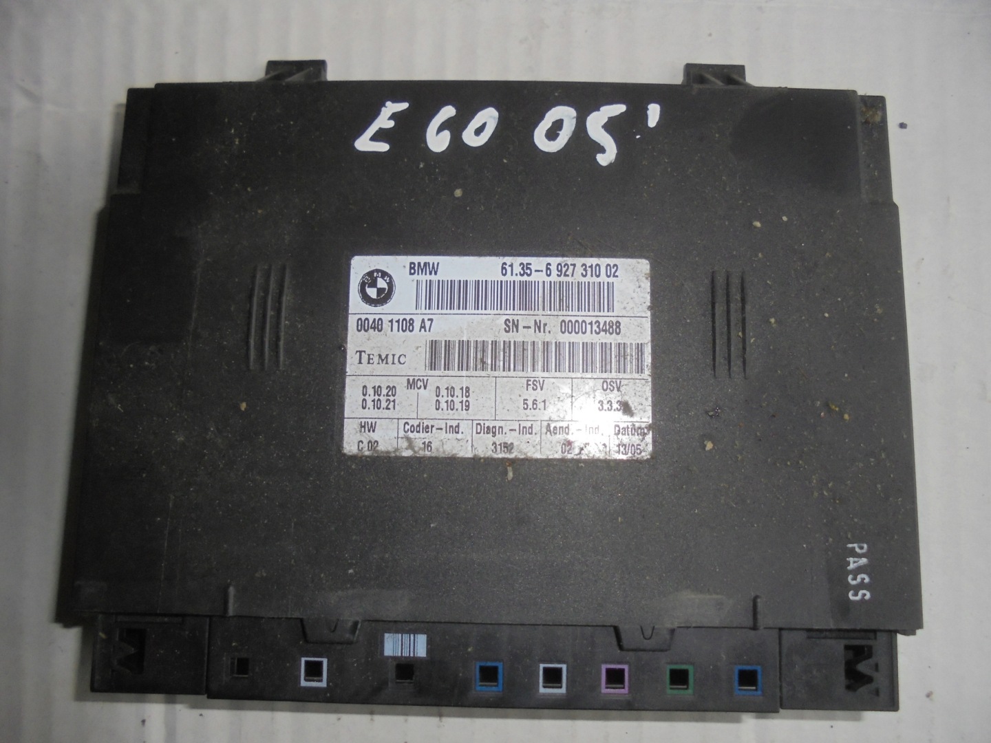 module control unit seat BMW E60 E61 6927310
