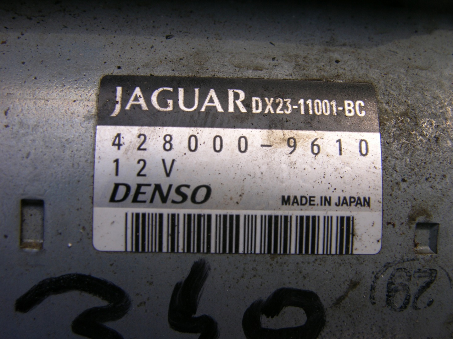 starter JAGUAR F-TYPE 3,0 petrol DX23-11001-BC