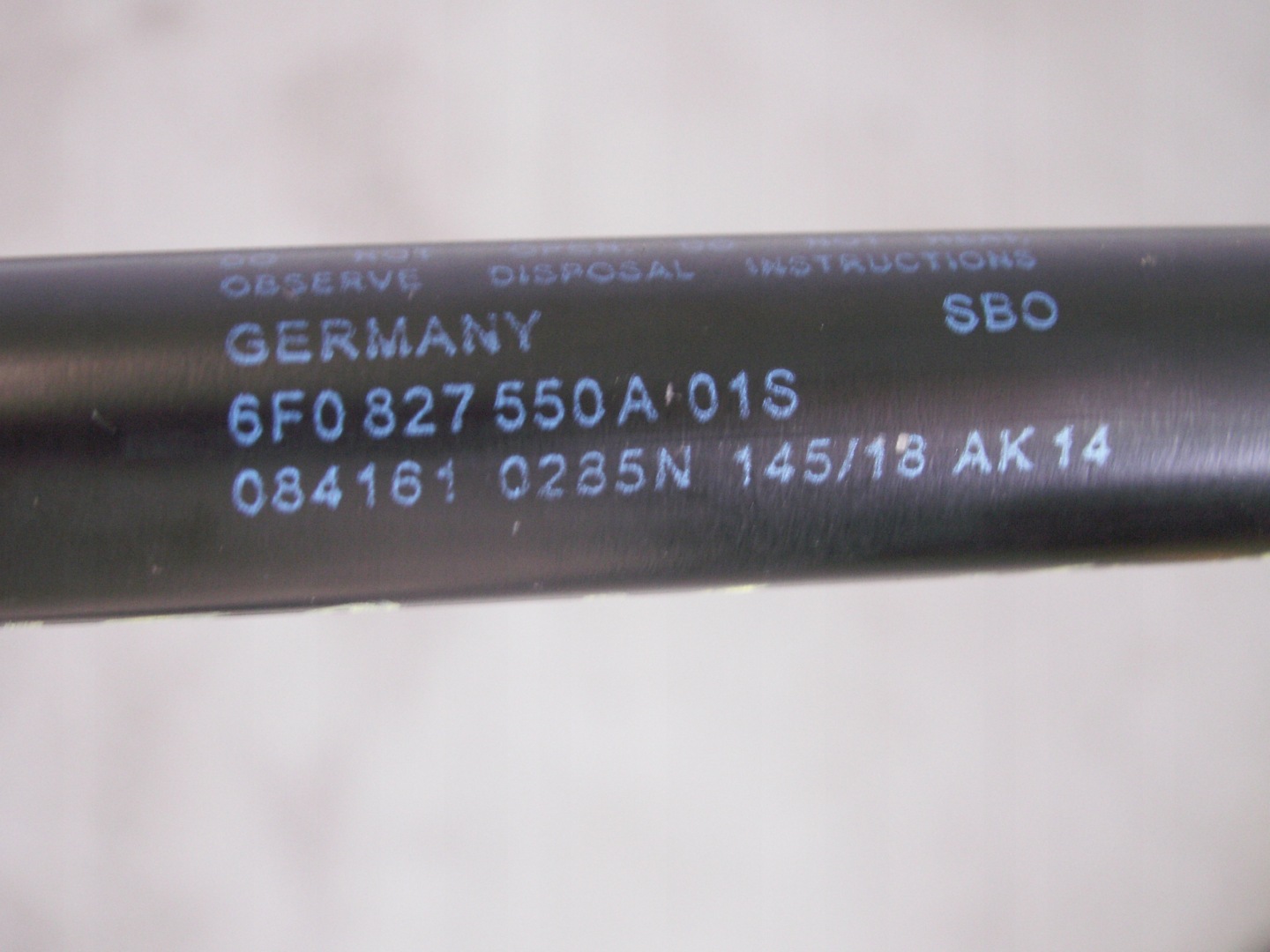damper telescope bonnet 6F0827550A IBIZA V 6F HB
